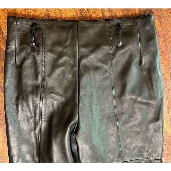 St. John Soft Black Leather Made in Italy NWT Size 8 - Picture 2 of 11